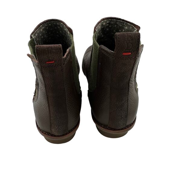 Ellen DeGeneres Waide Chelsea Brown Leather Slip On Ankle Booties Size 8 - Picture 4 of 5